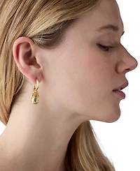 kate spade new york Gold-Tone Summer Daze Pineapple Drop Earrings