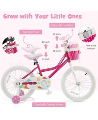 Kids Bicycle 18 Inch Toddler and Kids Bike with Training Wheels for 6-8