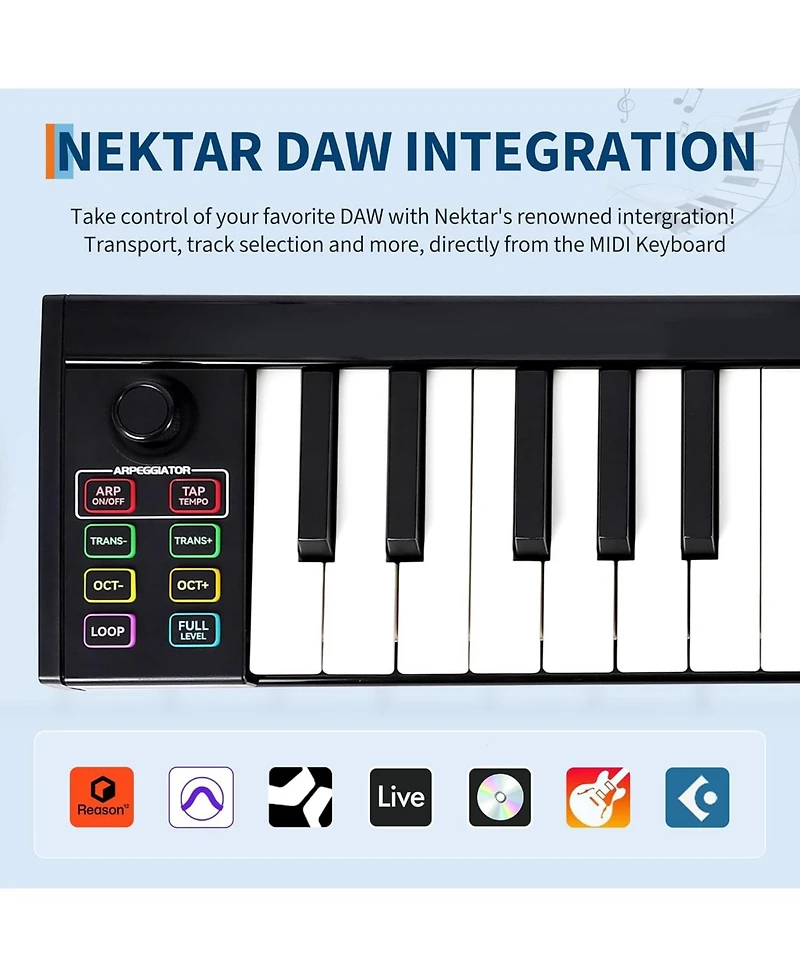 gaomon 49-Key Usb Midi Controller Keyboard