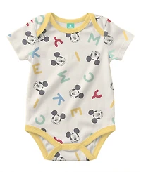 Disney Baby Boys' Mickey Mouse Long-Sleeve Hoodie, 2 Bodysuit and Pants, 4-Piece Set