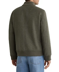 Reiss Men's Hadley Wool-Blend Funnel-Neck Bomber Jacket