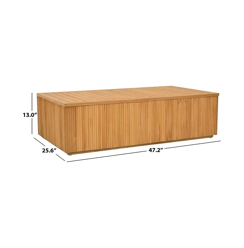 Safavieh St Lucia Teakwood Outdoor Coffee Table