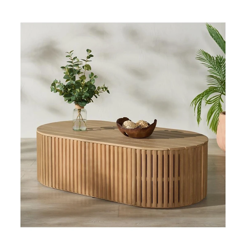 Safavieh Arielle Wood Outdoor Coffee Table