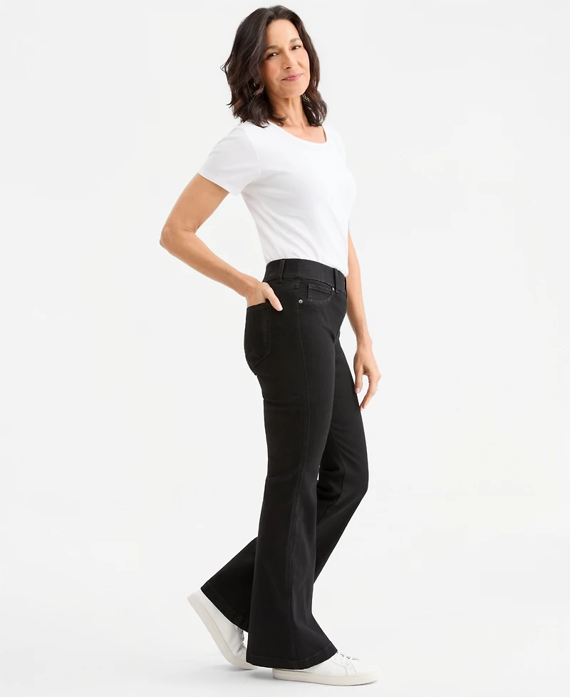 Style & Co Women's Shape Po Flare High-Rise Pull-On Jeans, Macy's Exclusive