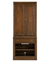 Amren 32" Wood Base with Drawer and Open Storage Hutch