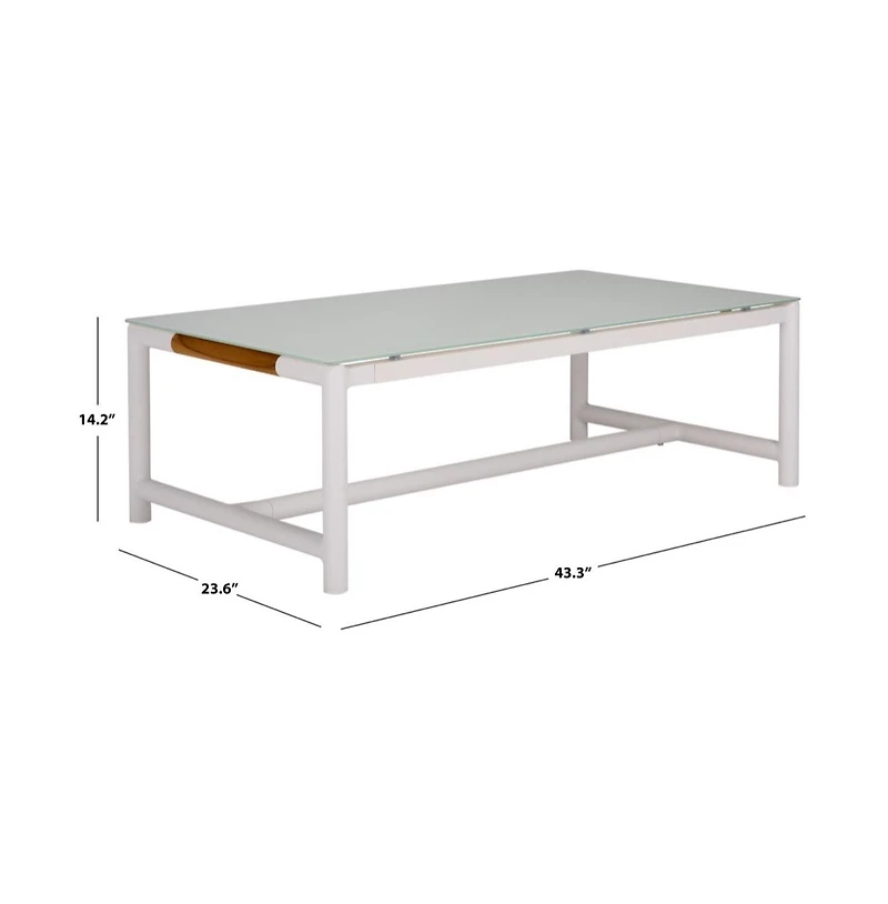 Safavieh Chryssa Aluminum Outdoor Coffee Table