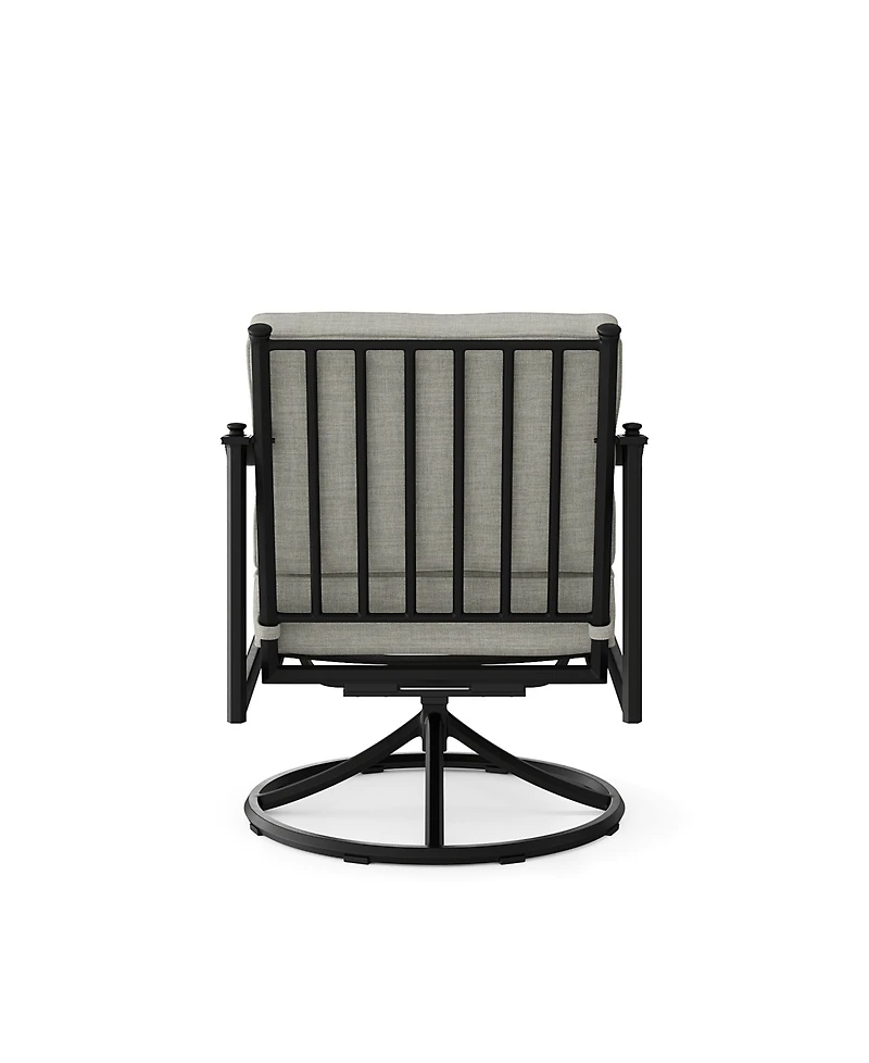Agio Wellington 3-Piece Outdoor Swivel Rockers and Side Table Set