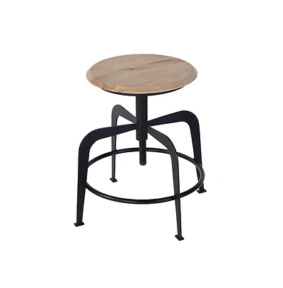 Butler Specialty Edison 20-27 in. Adjustable Seat Height Iron Bar Stool