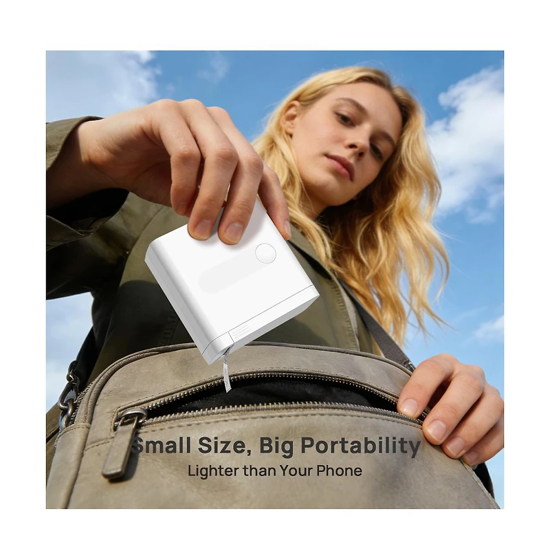 Swifint Bluetooth Mini Label Maker Machine, Rechargeable Thermal Label Printer, Portable Wireless Label Maker, Compatible with iOS Android