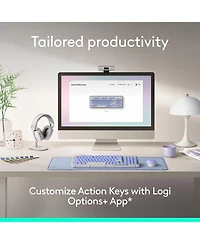 Logitech Alto Keys K98M Wireless Mechanical Keyboard w/ Backlit Keys, Bluetooth, Usb-c Charging, for Pc/Mac, Lilac