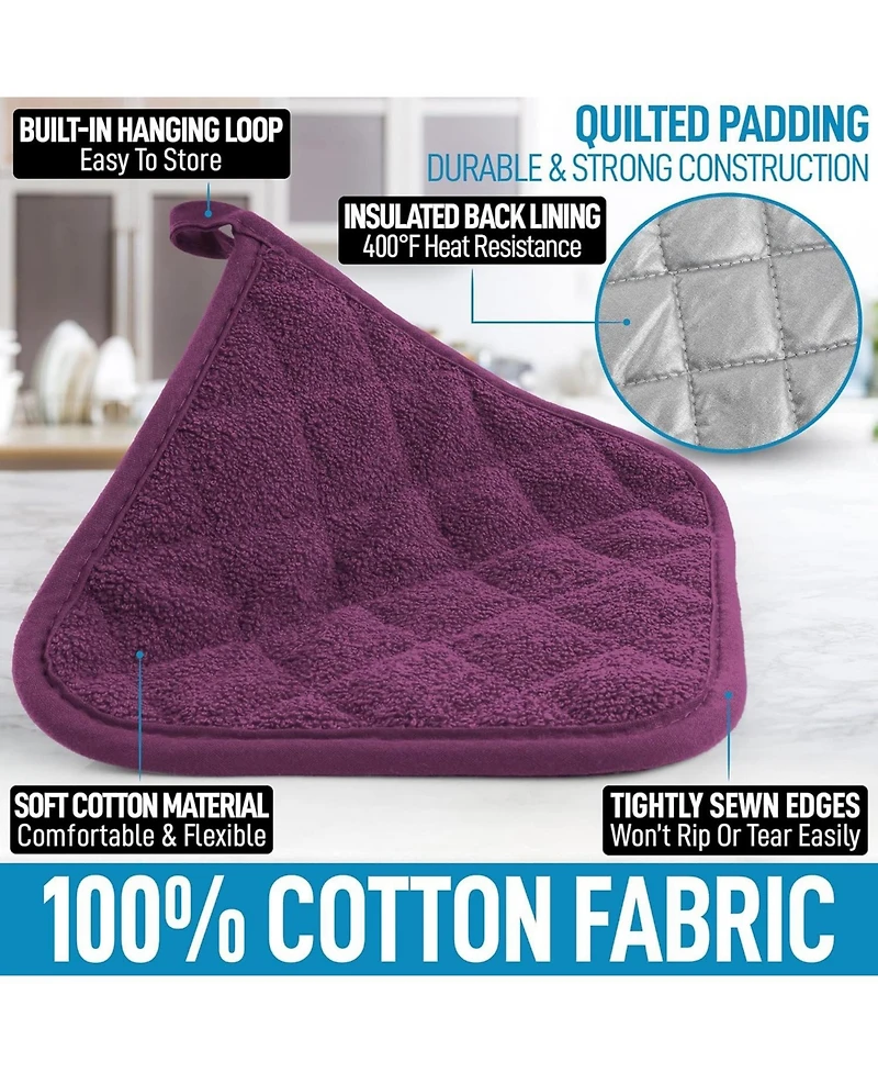 1-Pack Pot Holders for Kitchen Heat Resistant Cotton