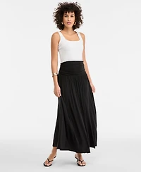 I.n.c. International Concepts Women's Ruched-Waist Maxi Skirt, Macy's Exclusive