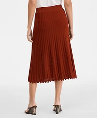 I.n.c. International Concepts Women's Sweater-Knit Pleated High-Waisted Skirt, Macy's Exclusive