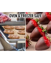 (2 Pack) Silicone Baking Mat Sheet Set - Reusable Nonstick