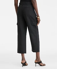 I.n.c. International Concepts Women's Cropped Belted Cargo Pants, Macy's Exclusive