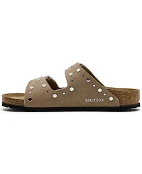 Birkenstock Little Girls' Arizona Rivets Suede Leather Sandals from Finish Line