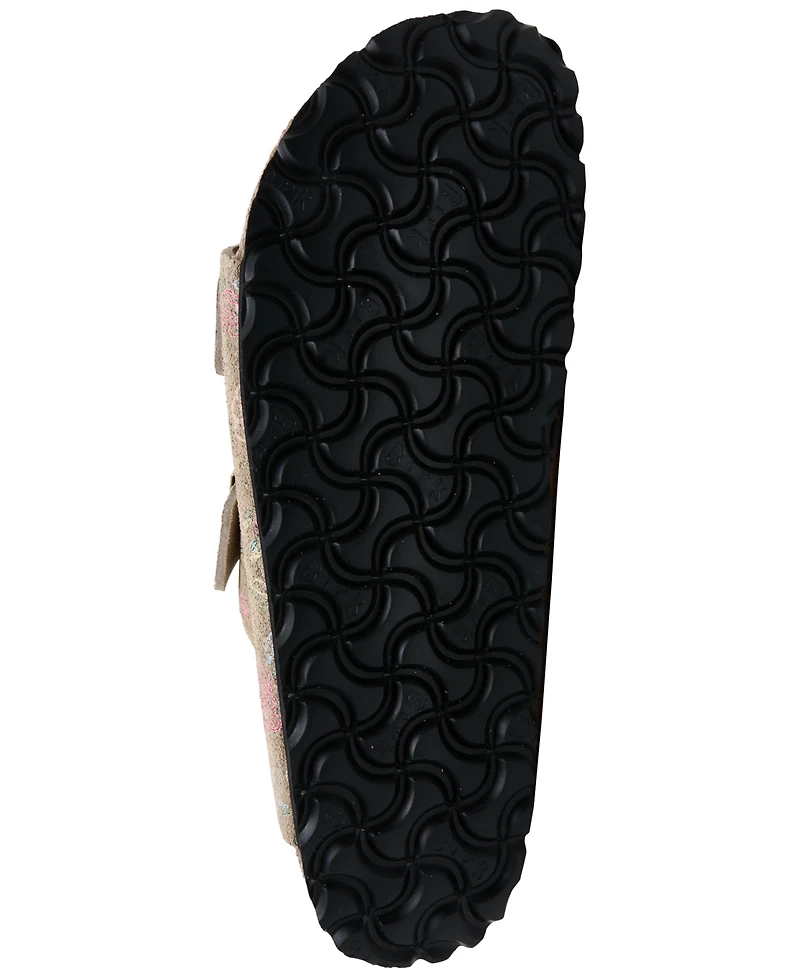 Birkenstock Women's Arizona Suede Leather Floral Print Sandals from Finish Line