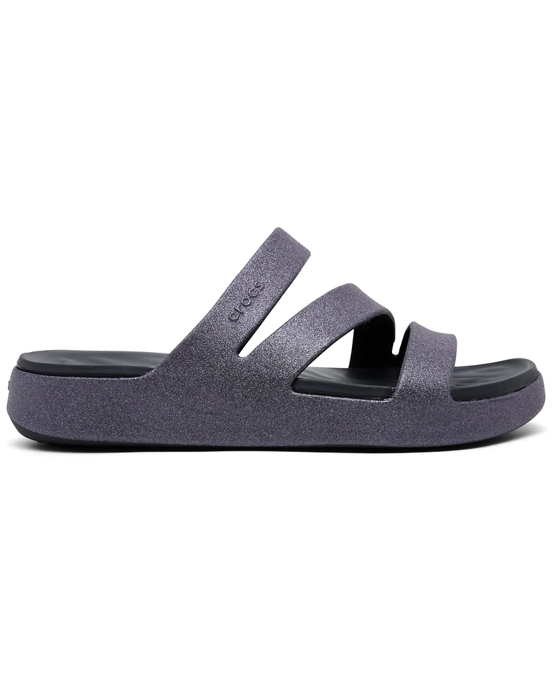 Crocs Women's Getaway Glimmer Strappy Sandals from Finish Line