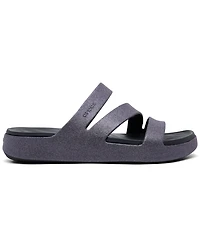 Crocs Women's Getaway Glimmer Strappy Sandals from Finish Line