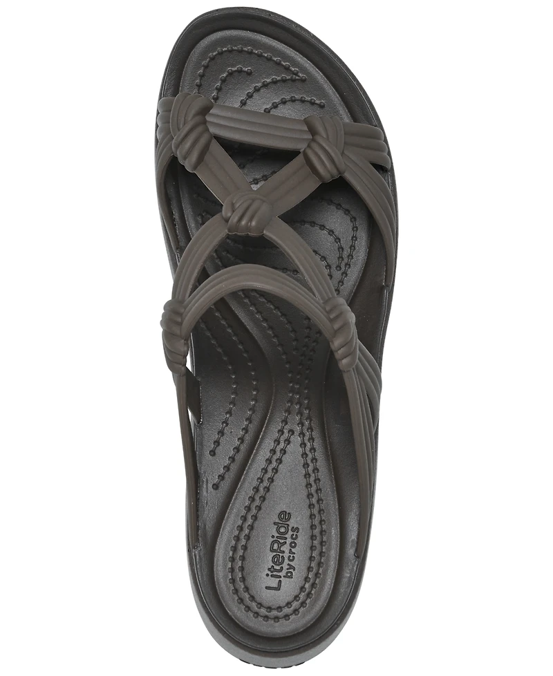 Crocs Women's Brooklyn Knot Sky Platform Sandals from Finish Line