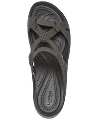 Crocs Women's Brooklyn Knot Sky Platform Sandals from Finish Line