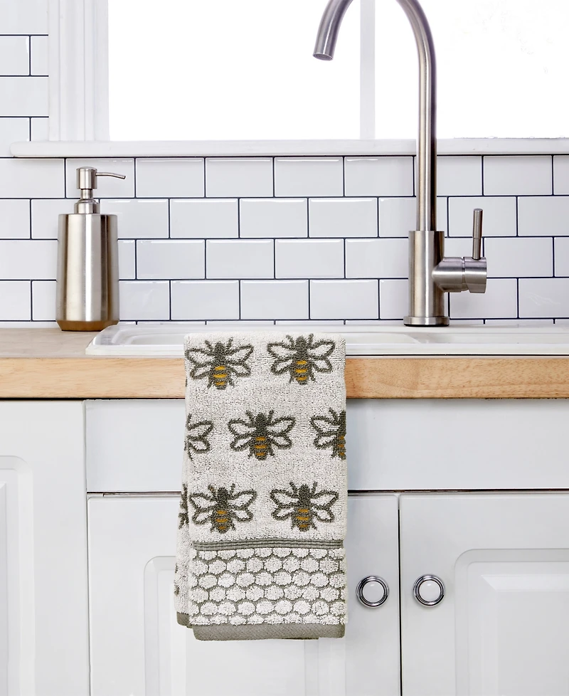 Skl Home Honey Bee Jacquard 2-Pc. Hand Towel Set