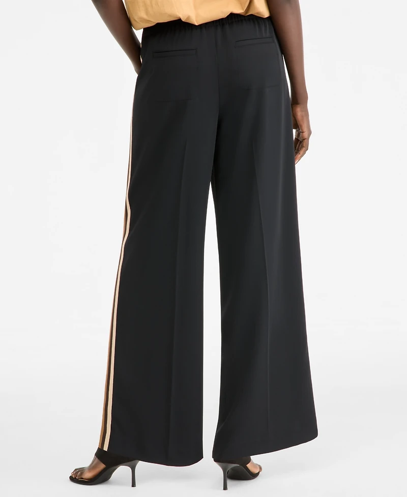 I.n.c. International Concepts Women's Side-Stripe Wide-Leg Pants, Macy's Exclusive