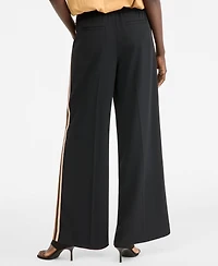 I.n.c. International Concepts Women's Side-Stripe Wide-Leg Pants, Macy's Exclusive