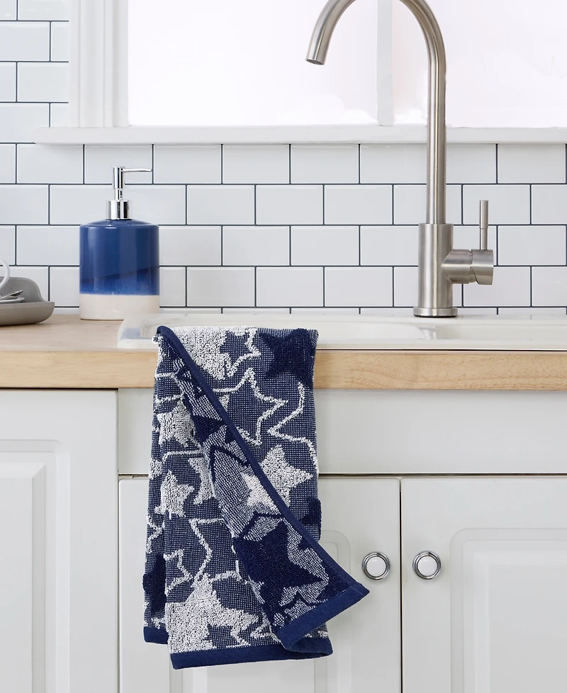 Skl Home Seasonal Stars Jacquard 2-Pc.Hand Towel Set