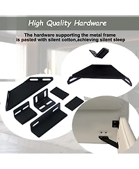 Streamdale Furniture Upholstered Platform Bed with Velvet Headboard