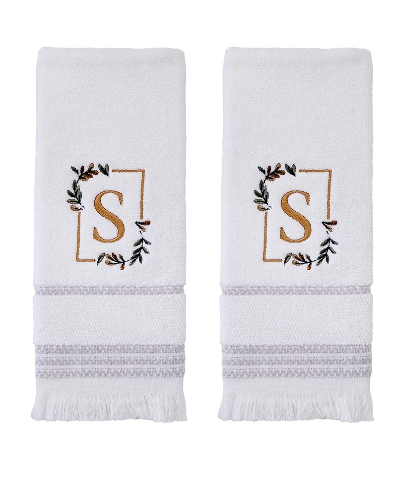 Skl Home Everyday Monogram 2-Pc. Hand Towel Set