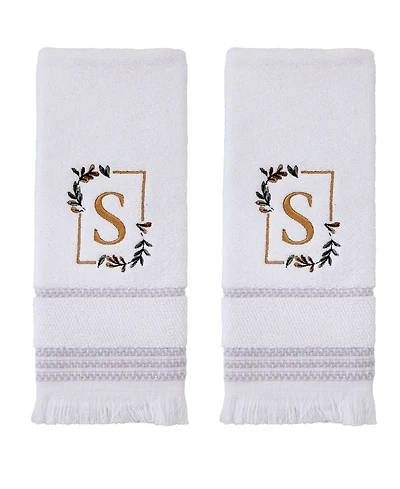 Skl Home Everyday Monogram 2-Pc. Hand Towel Set