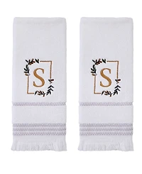 Skl Home Everyday Monogram 2-Pc. Hand Towel Set
