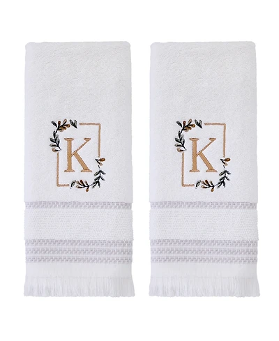 Skl Home Everyday Monogram 2-Pc. Hand Towel Set
