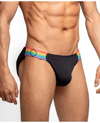 Rounderbum Men's Waveform Pride Padded Bikini