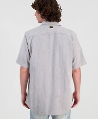 G-Star Raw Men's One-Pocket Striped Short-Sleeve Shirt