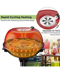 Ecooso 1600W Portable Electric Bbq Grill with Removable Non-Stick Rack