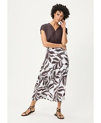 Olsen Women's Dotted Leaf Skirt