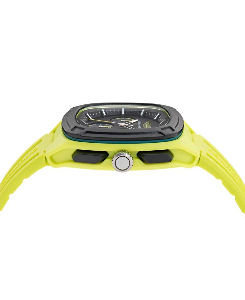 Aston Martin F1 Men's Ovr Chronograph Date Quartz Light Green Silicone Watch 44mm