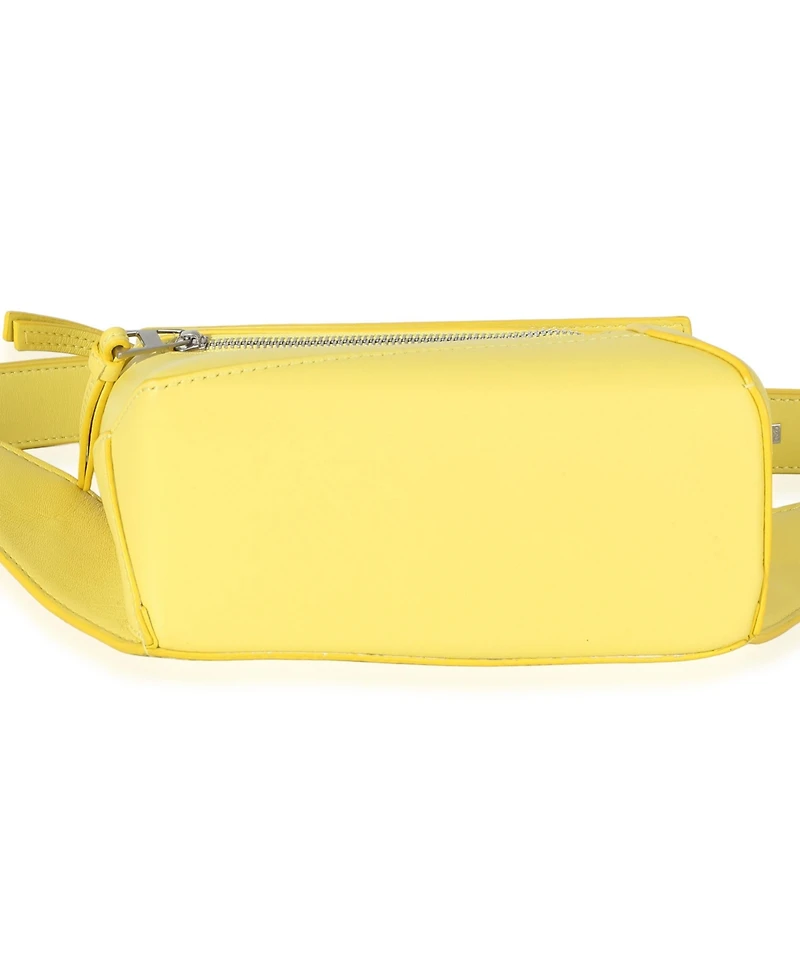 Pre-Owned Loewe Yellow Calfskin Mini Puzzle Edge Bumbag