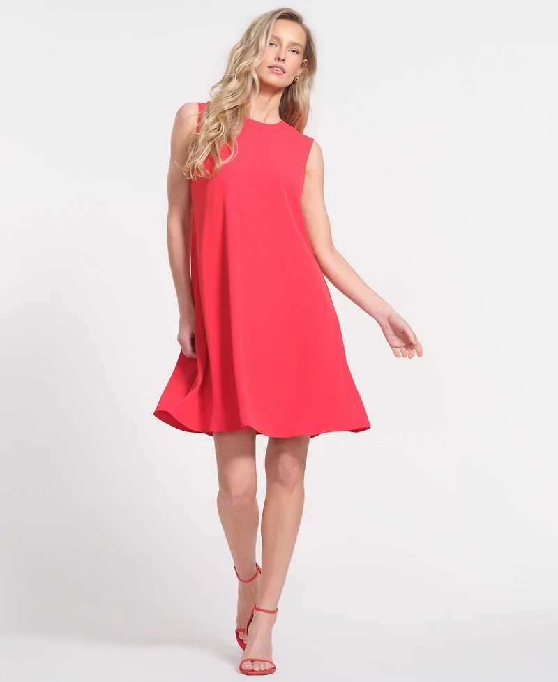 Isaac Mizrahi Women's Crewneck Sleeveless Dress