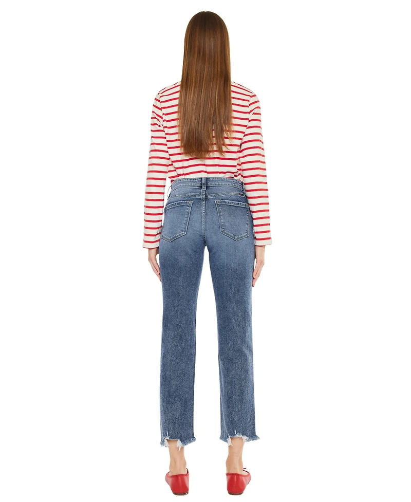 KanCan Essential Women's Kathrine High Rise Slim Straight Jeans
