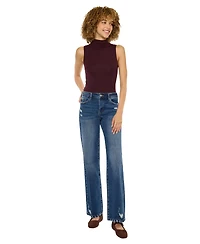 KanCan Essential Women's Dania High Rise Wide-Leg Jeans