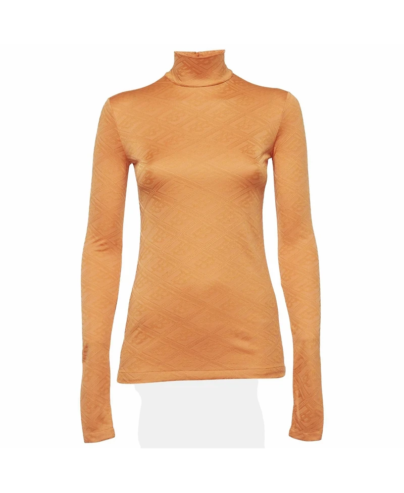 Pre-Owned Burberry Women's Jersey Turtle Neck Top