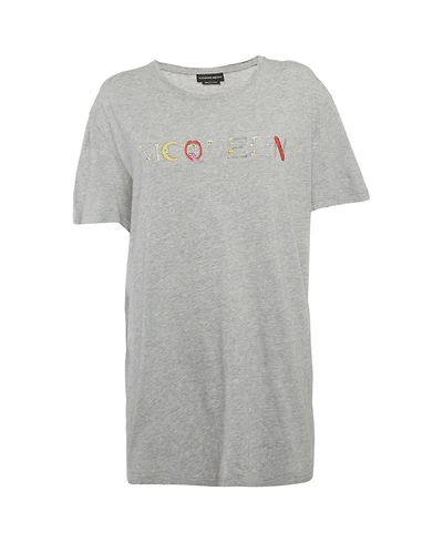 Pre-Owned Alexander Mcqueen Women's Graphic Print Crew Neck T-Shirt