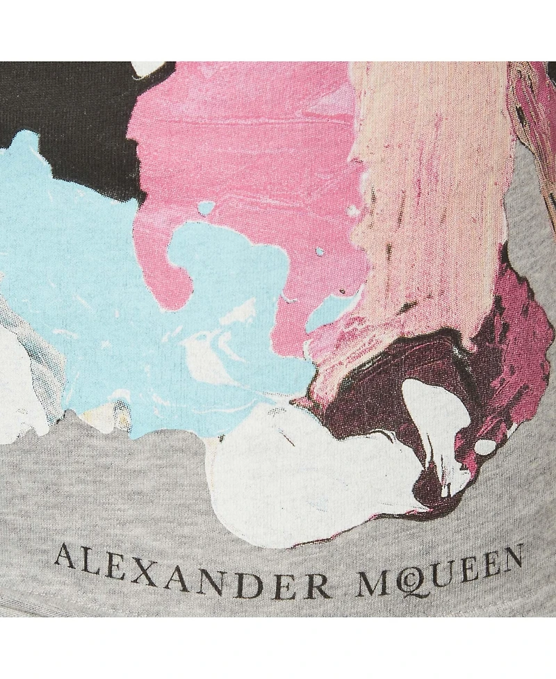 Pre-Owned Alexander Mcqueen Women's Graphic Jersey Print T-Shirt
