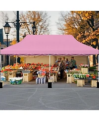 Sugift 10 X 20 Ft Pop up Canopy Tent Foldable Portable Outdoor Gazebo with Carry Bag
