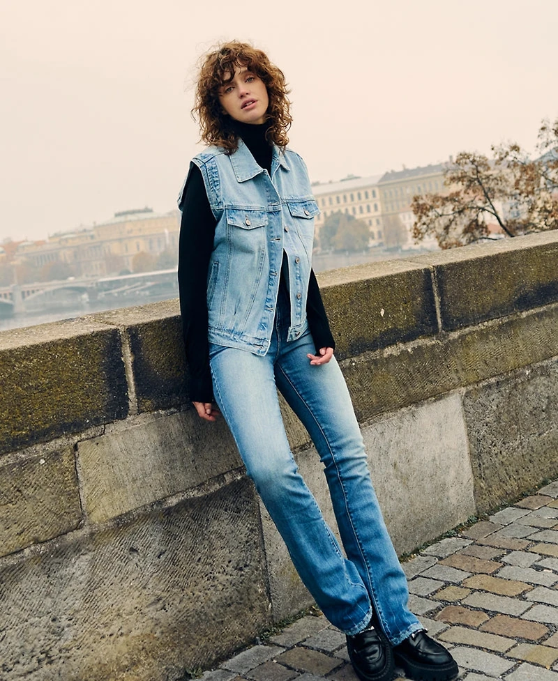 KanCan Women's Denicee High Rise Bootcut Jeans