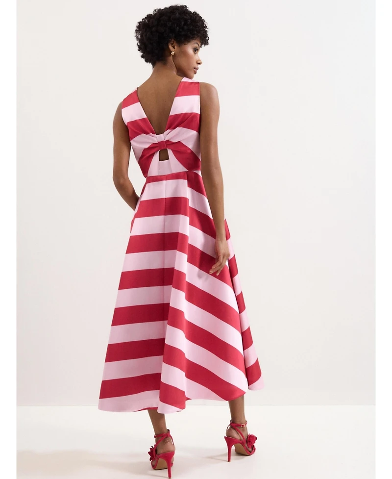 Phase Eight Women's Kiria Stripe Satin Midi Dress