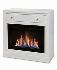 Amren 32" Wood Drawer Open Base with Fireplace Insert
